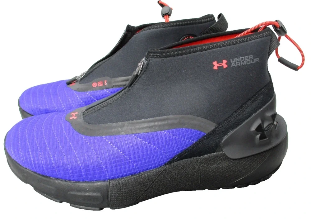 Under Armour HOVR Phantom 3 SE Warm Run Shoes Purple Black Mens Sz 9 Womens 10.5